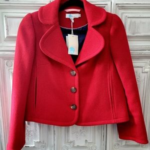 Boden Cropped Wool Blend Jacket
